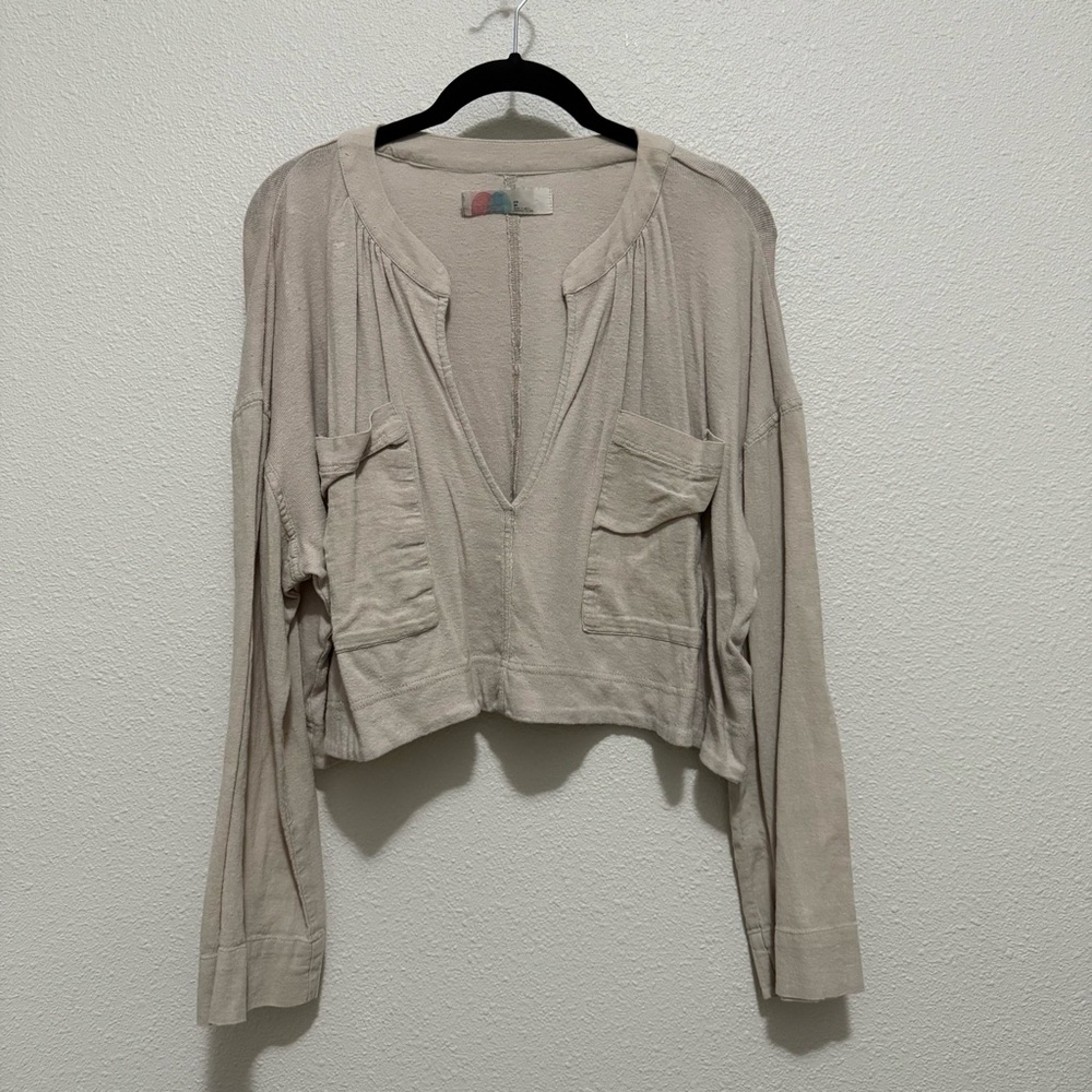 Free People Aelia Top - Storm Cloud - Size Small